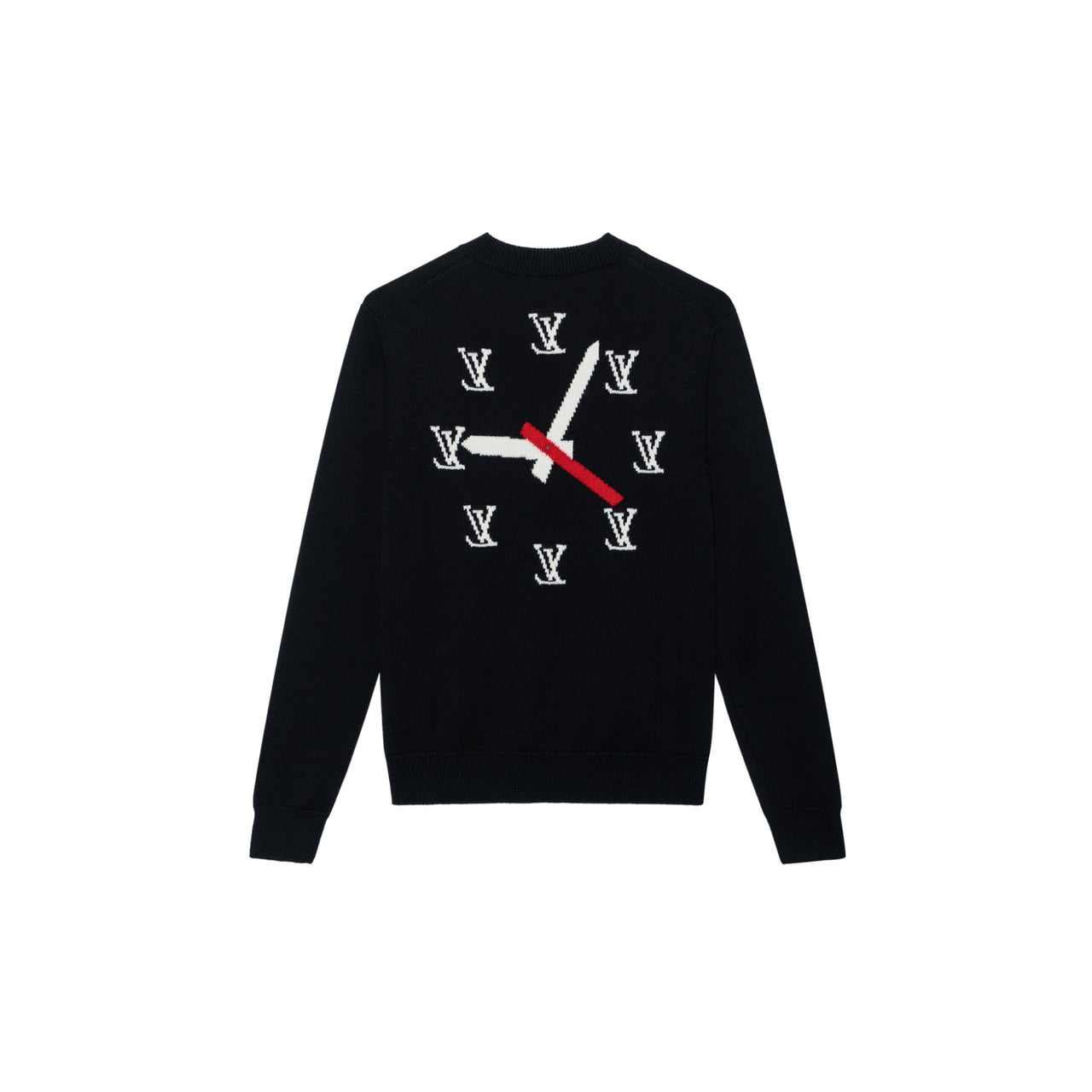 LOUIS VUITTON Clock Instarsia Pullover