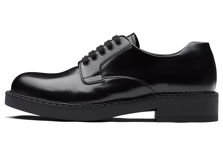 PRADA Brushed Leather Derby Shoes