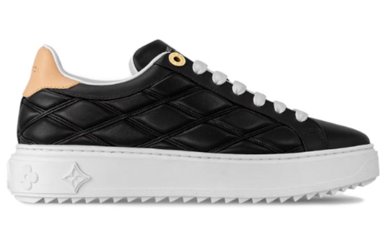 LOUIS VUITTON Low-Top Skateboard Shoes Women's Black