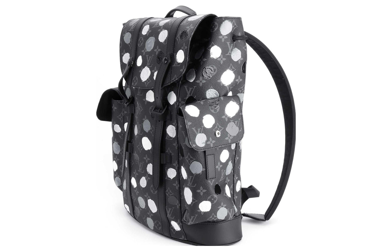 LOUIS VUITTON X Yayoi Kusama Christopher Mm Monogram Eclipse Black/Silver