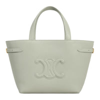 CELINE Cabas Calfskin Tote Bag Shopping Bag Shoulder Bag Handbag Mini Women's Lightweight Clay