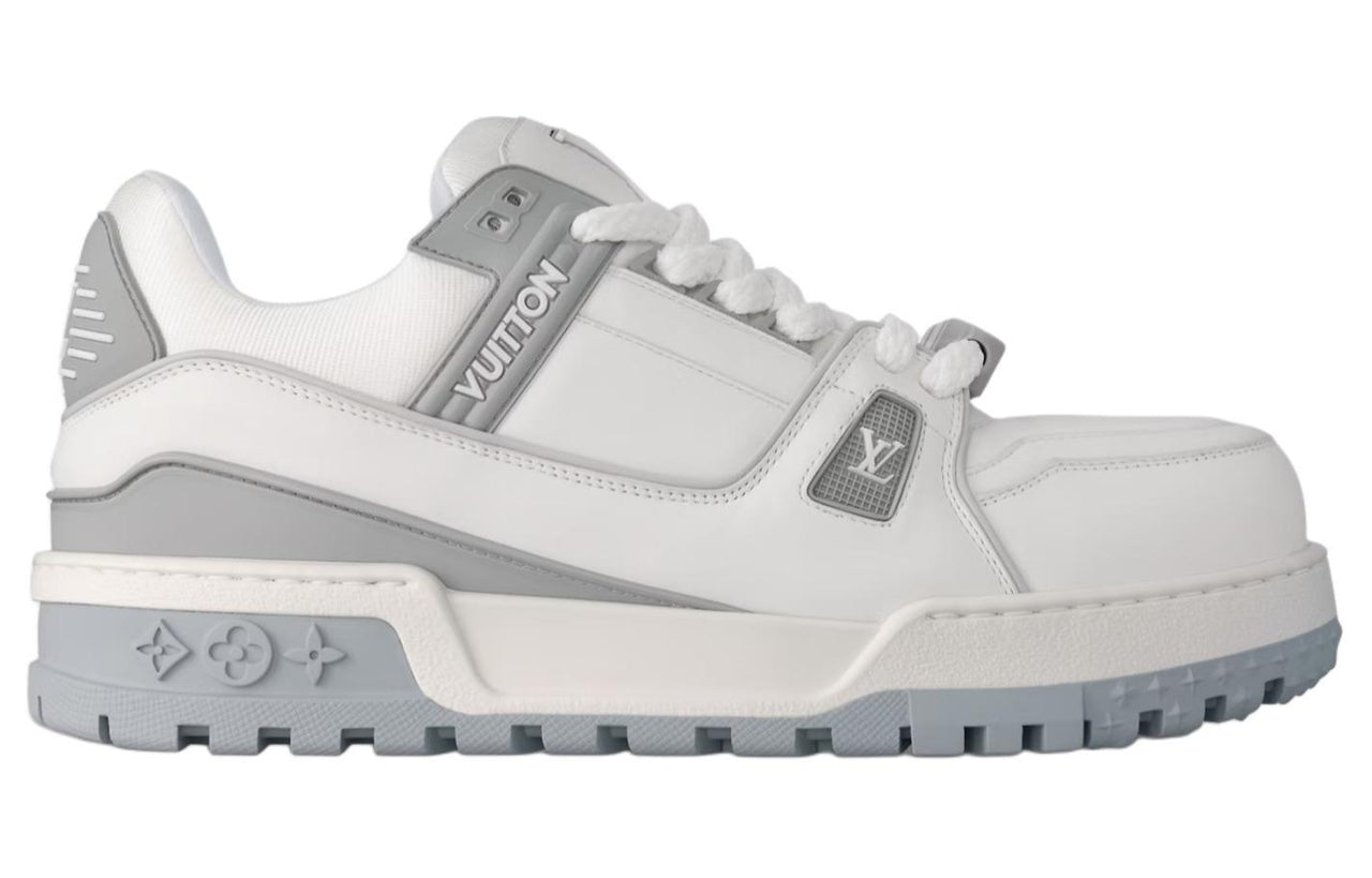 LOUIS VUITTON Trainer Maxi Little Jigglypuff Low Top Skateboard Shoes Unisex White Gray