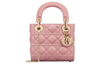 DIOR Lady Dior Sheepskin Dior Bag Shoulder Bag Crossbody Bag Handbag Mini Women's Pink