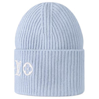 LOUIS VUITTON Sheep Wool Beanies Women's Sky Blue