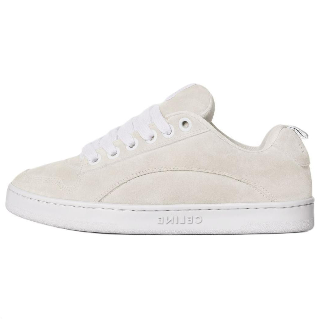 CELINE HUNTINGTON Low-Top Skateboard Shoes Men's Fluorescent White