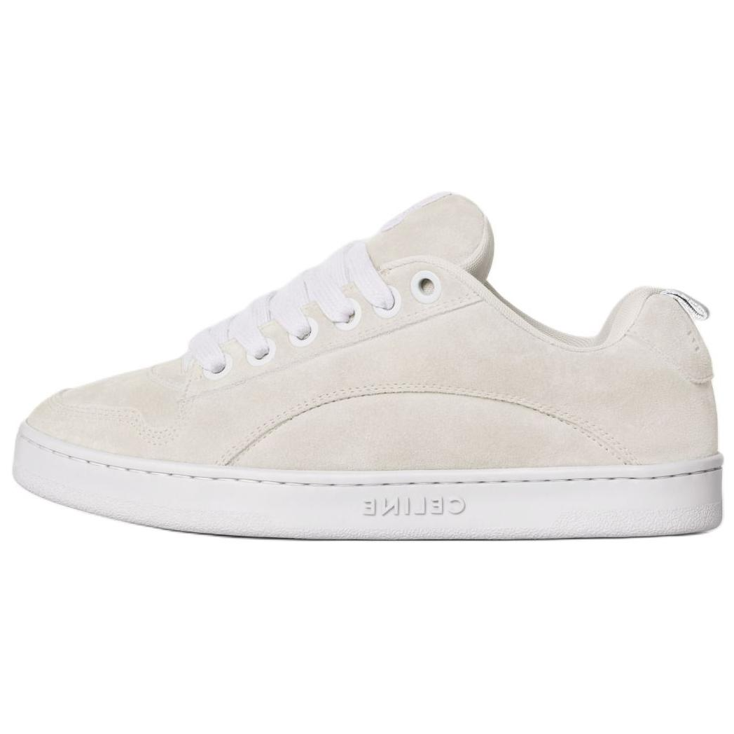 CELINE HUNTINGTON Low-Top Skateboard Shoes Men's Fluorescent White