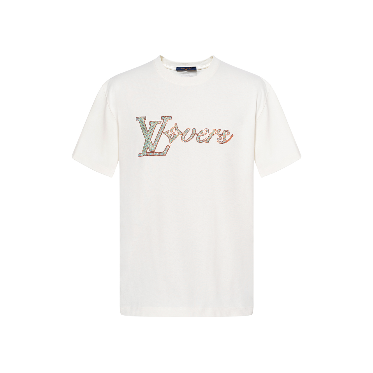 LOUIS VUITTON Lv Vers Embellished Short-Sleeved T-Shirt