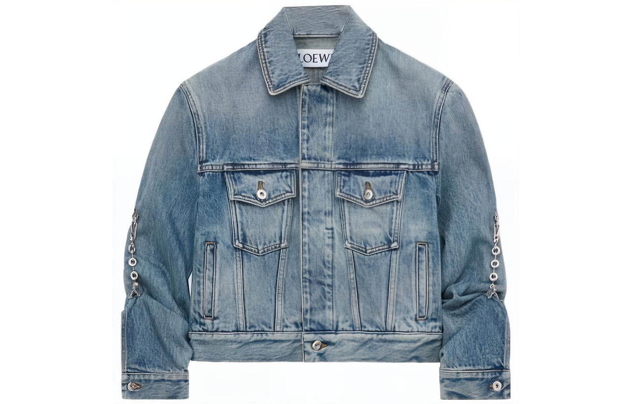 LOEWE FW23 Denim Jacket Women's Blue