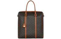 CELINE Cow Leather Tote Bag Shopping Bag Boston Bag Handbag Shoulder Bag Men's Tawny