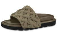 LOUIS VUITTON Slide Slippers Women's Khaki