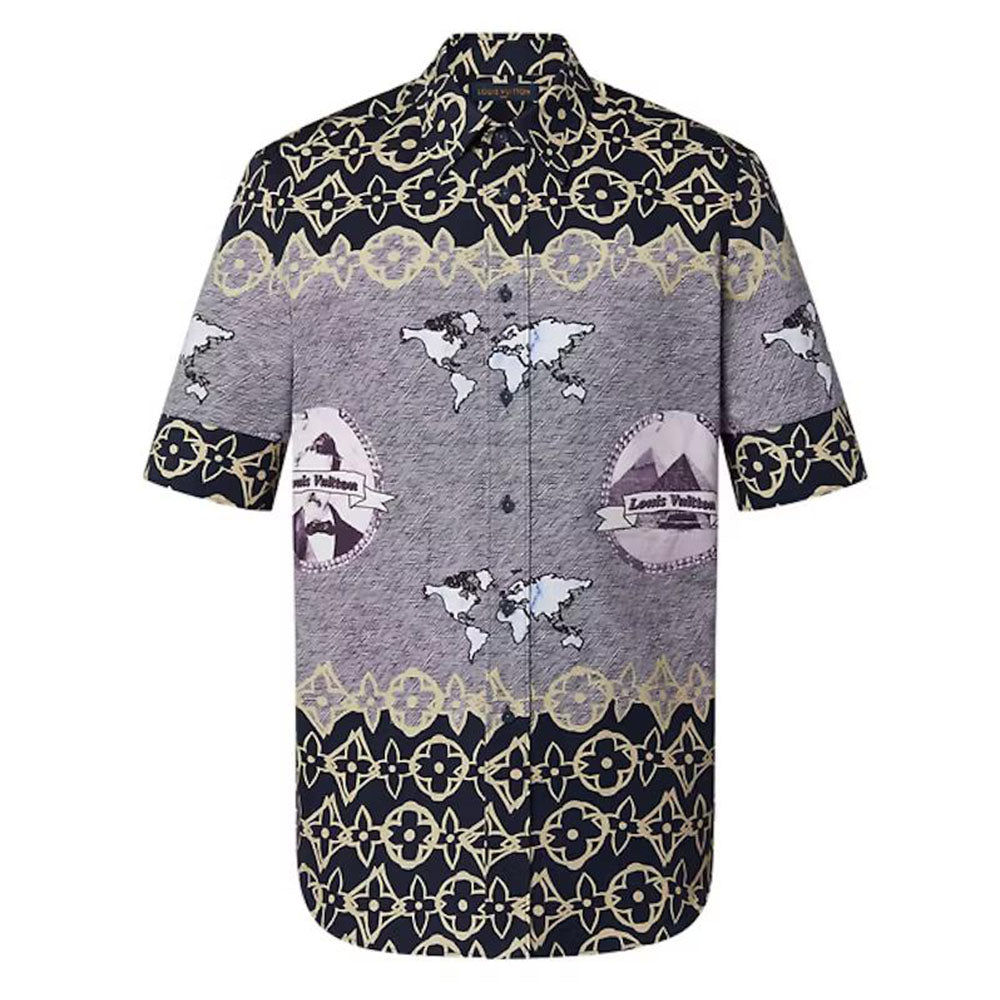 LOUIS VUITTON Lv Wax Short Sleeve Shirt