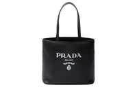 PRADA Leather Tote Bag Shopping Bag Shoulder Bag Crossbody Bag Handbag Small Size Women's Black