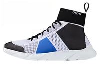 DIOR B21 Cushioning Anti-Slip And Wear-Resistant High-Top Casual Shoes Men's Black White