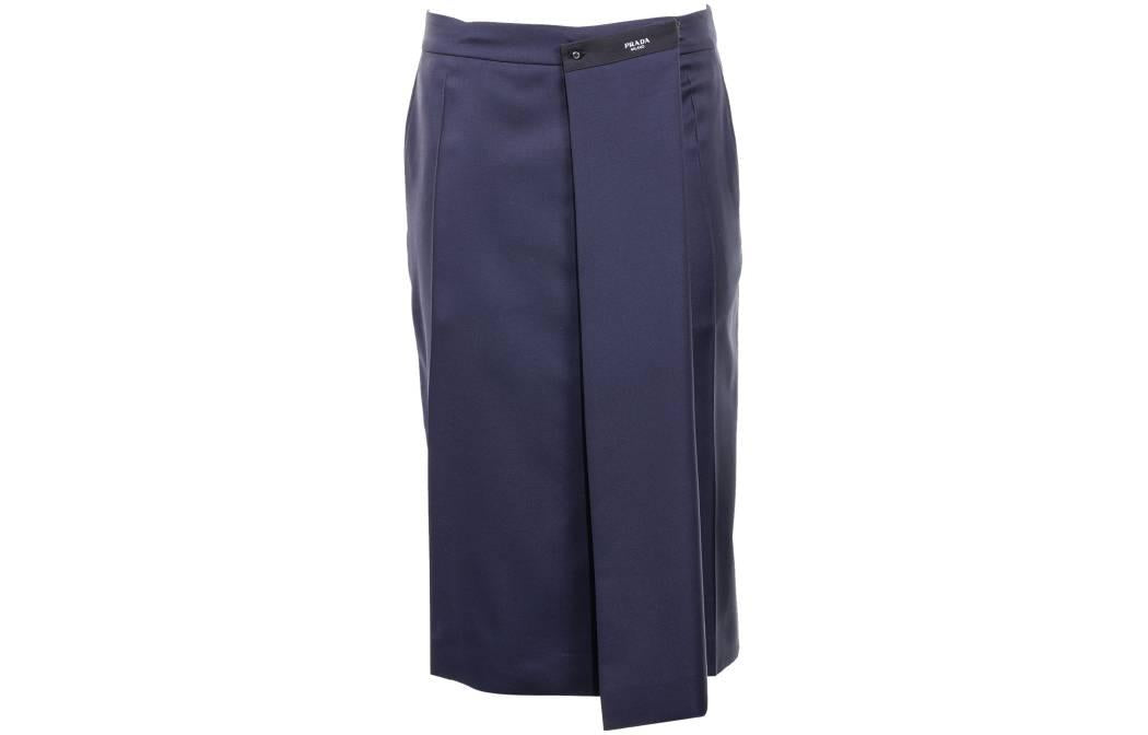 PRADA Casual Short Skirts Women's Navy