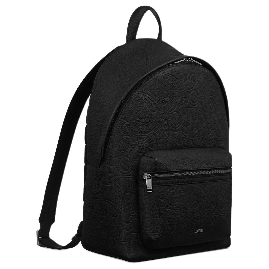 DIOR Grained Calfskin Backpack Men's Black