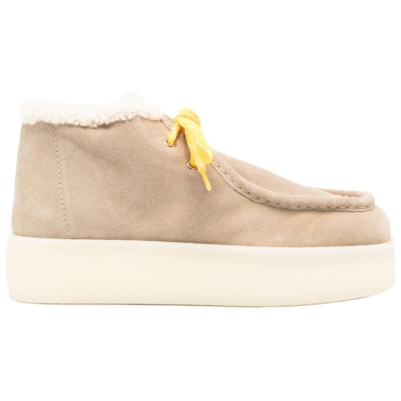 MIU MIU Ankle Length Snow Boots Women's Beige