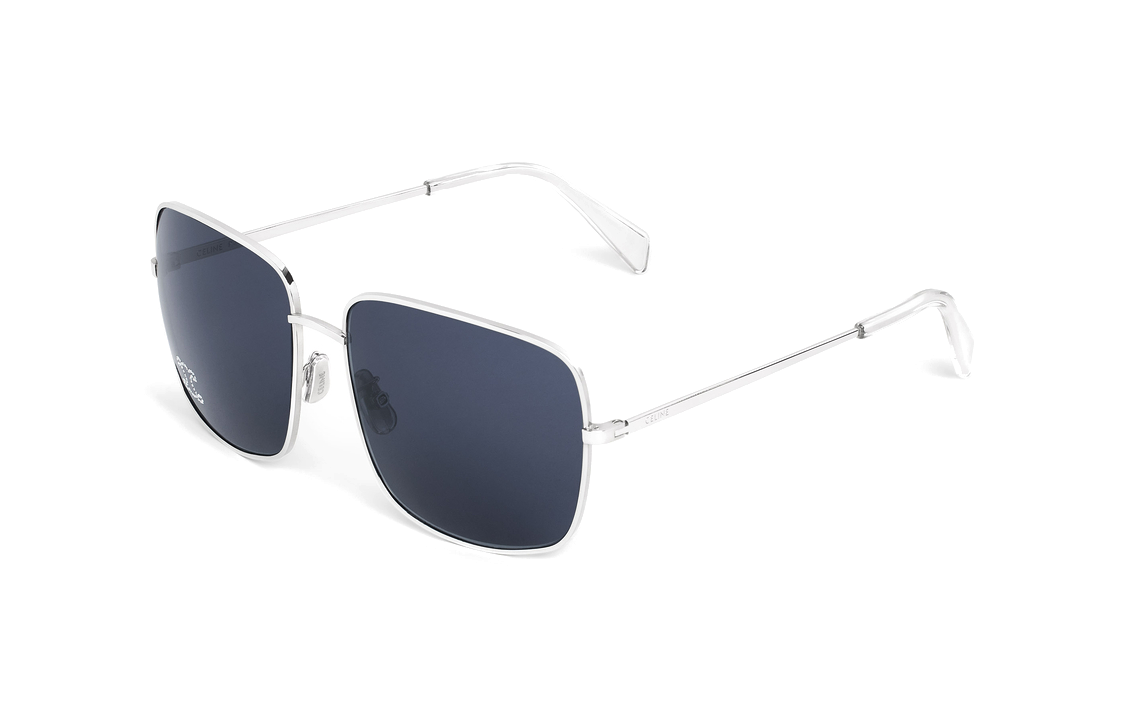 CELINE Triomphe Rhinestone 01 Sunglasses In Metal With Crystals
