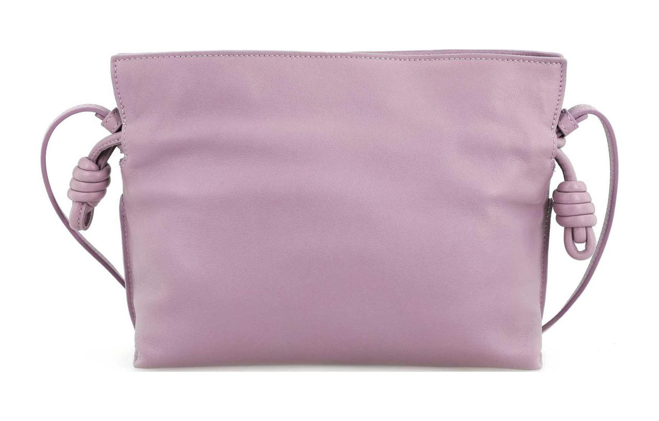 LOEWE Flamenco Cow Leather One Shoulder Crossbody Clutch Mini Women's Pink Purple