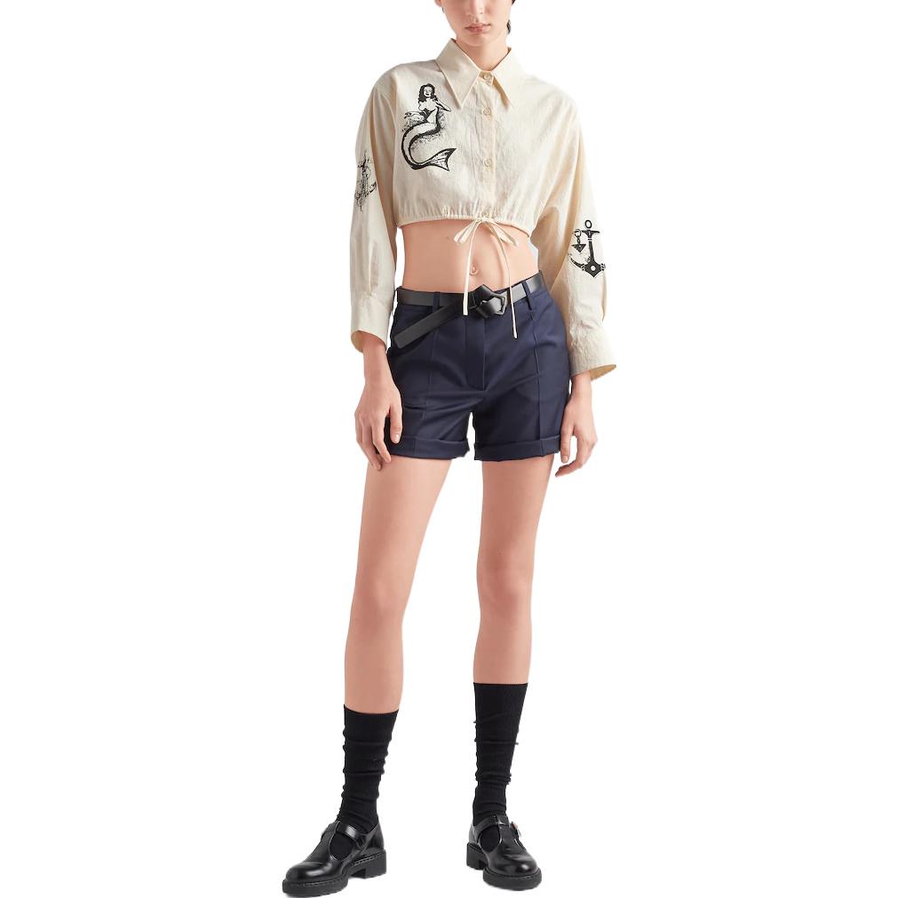 PRADA Crop Tops Women's Yellow