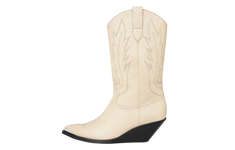 CELINE Ankle Boots Men's Light Yellow