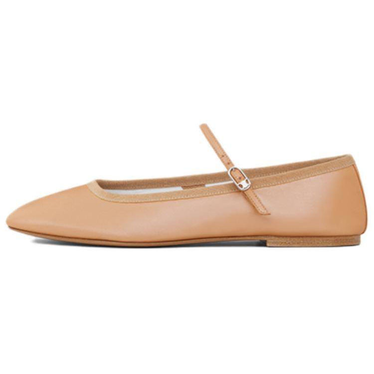 CELINE Flat Mary Jane Shoes Women's Brown