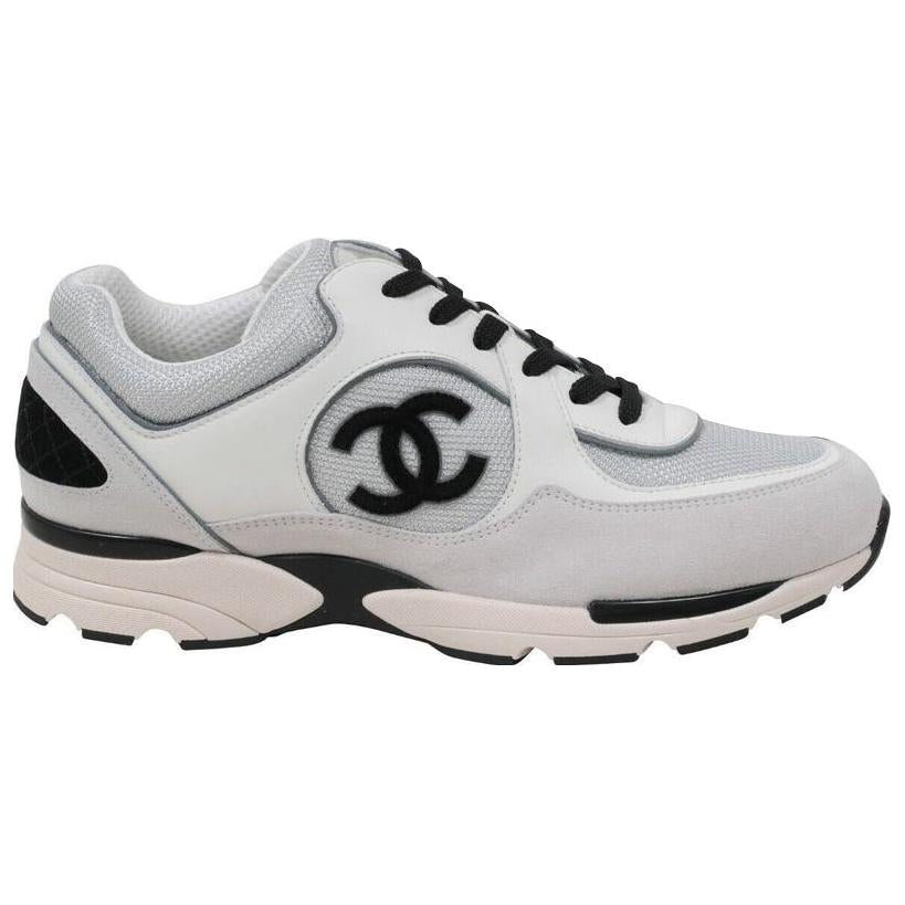 CHANEL Logo Sneaker 'White Black'