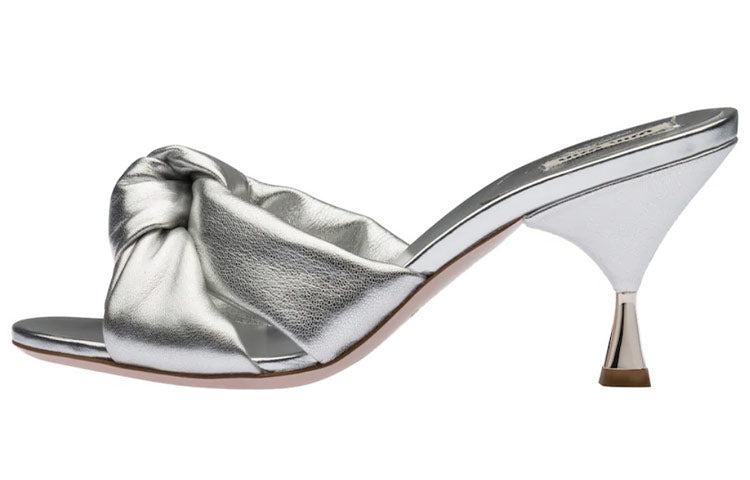 MIU MIU Stylish Sandal Women's Silver