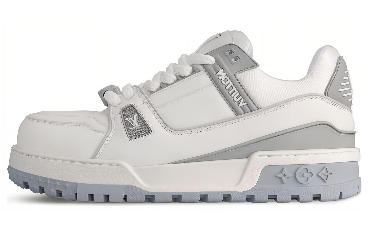 LOUIS VUITTON Trainer Maxi Little Jigglypuff Low Top Skateboard Shoes Women's White Gray