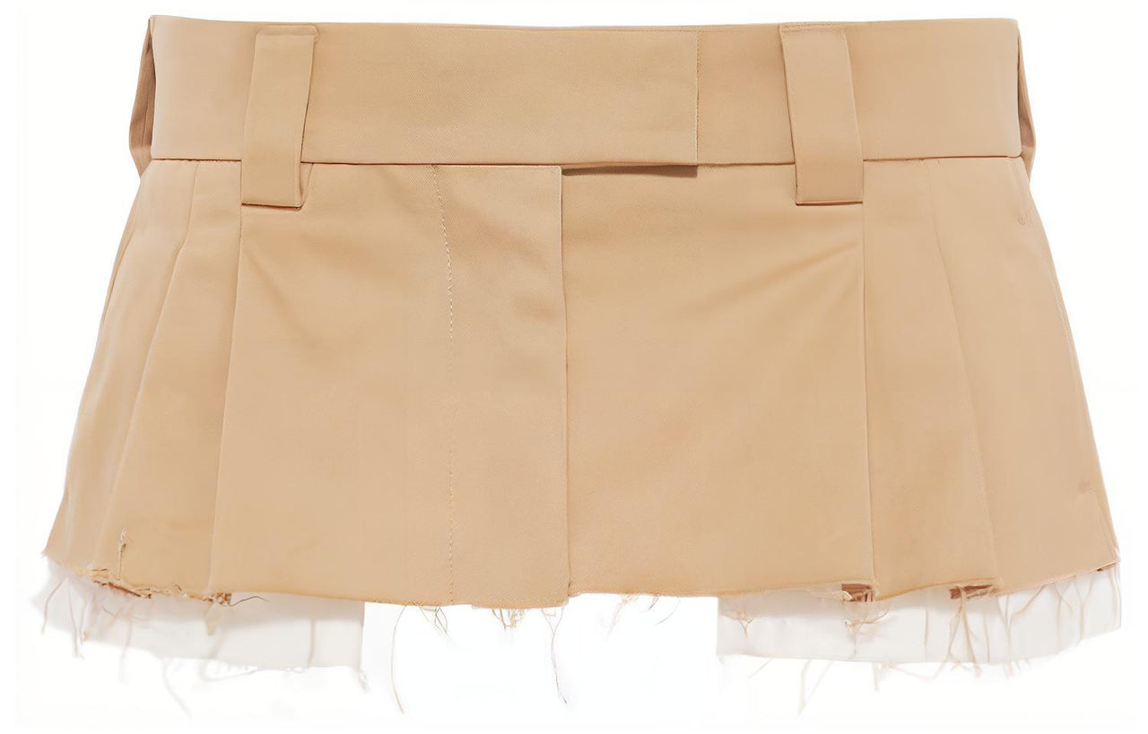 MIU MIU SS22 Casual Short Skirts Women's Khaki