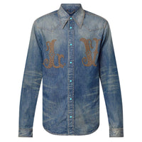 LOUIS VUITTON Fitted Long-Sleeved Denim Shirt