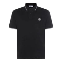 STONE ISLAND 2200010 Slim-Fit Compass Patch Polo Shirt 'Black' L1S1522000-10S0018-V0029