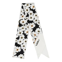 (WMNS) Valentino SS26 Floral Silk Bandeau Scarf 'Black' E6017MIGCFT