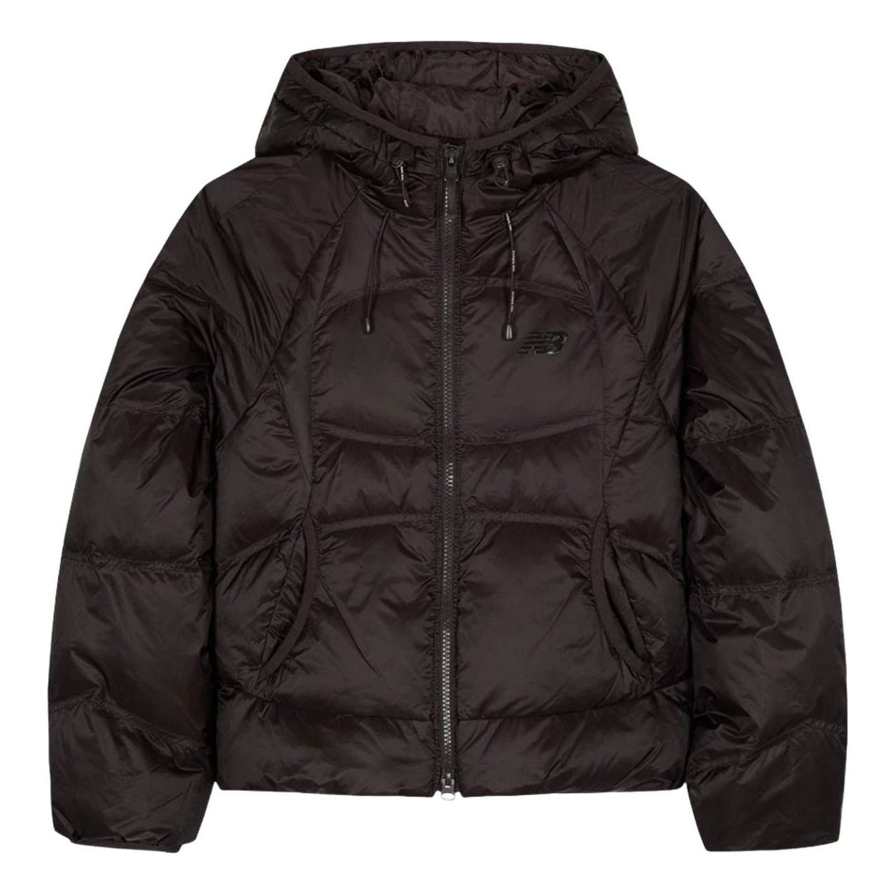 (WMNS) New Balance Flying Hooded Short Down Jacket Asia Sizing 'Brown' NBNPF4W942-85