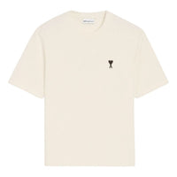 AMI Small Heart Logo Boxy Fit T-Shirt 'White Cream' UTS387-726-136