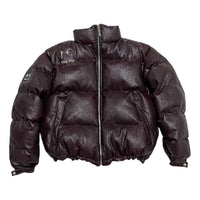 Thug Club Leather Puffer Jacket 'Purple' TC23PA0302