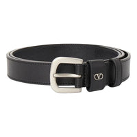 Valentino FW25 V Logo Signature Calfskin Belt 'Black' T0SM1XUG-0NO