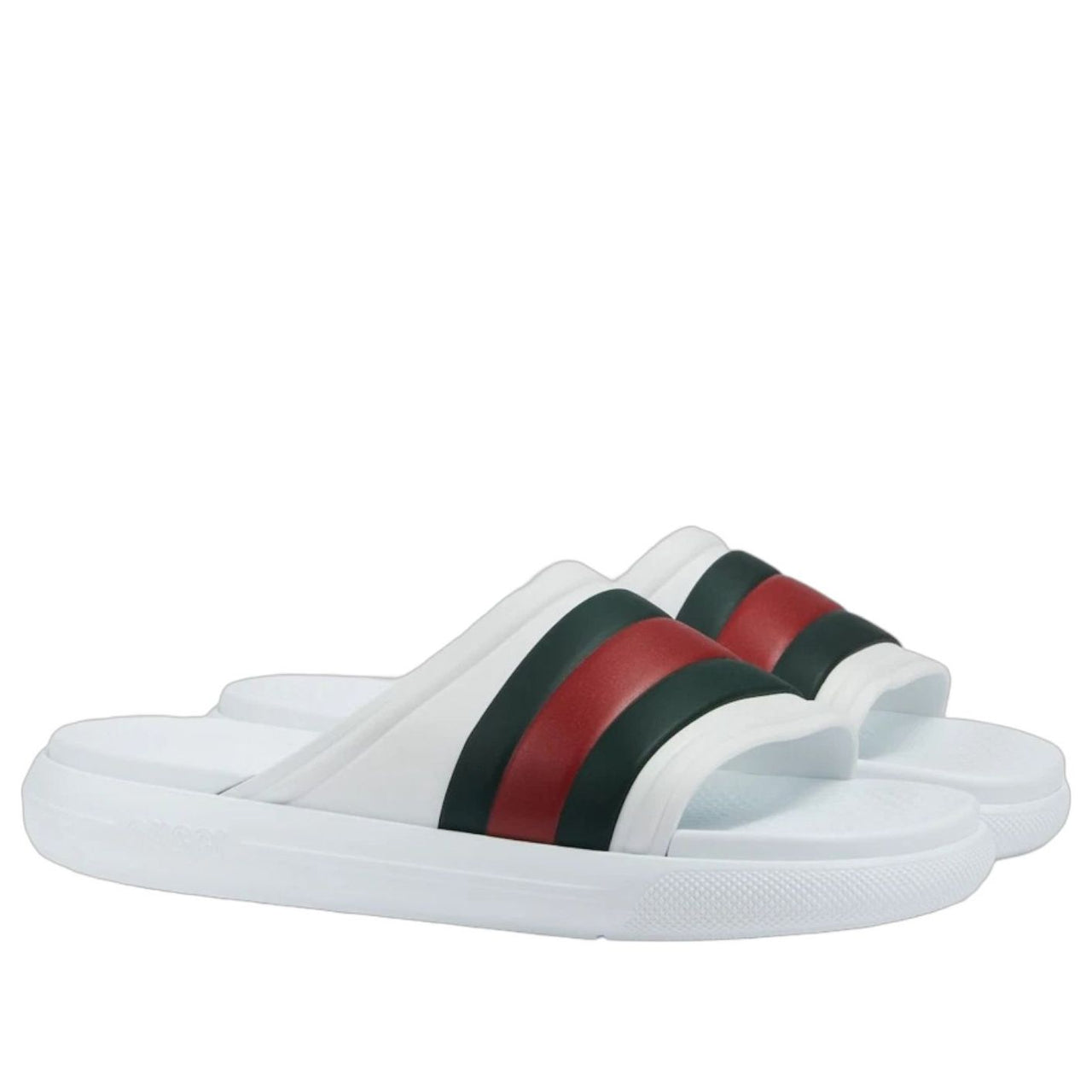 Gucci Web Slide Sandal 'White Green Red' 780286-J8700-9032