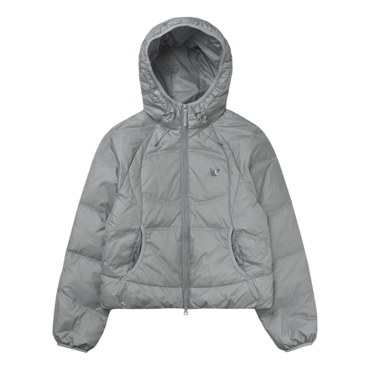 (WMNS) New Balance Flying Lightweight Hooded Down Jacket Asia Sizing 'Silver' NBNPF4W942-91