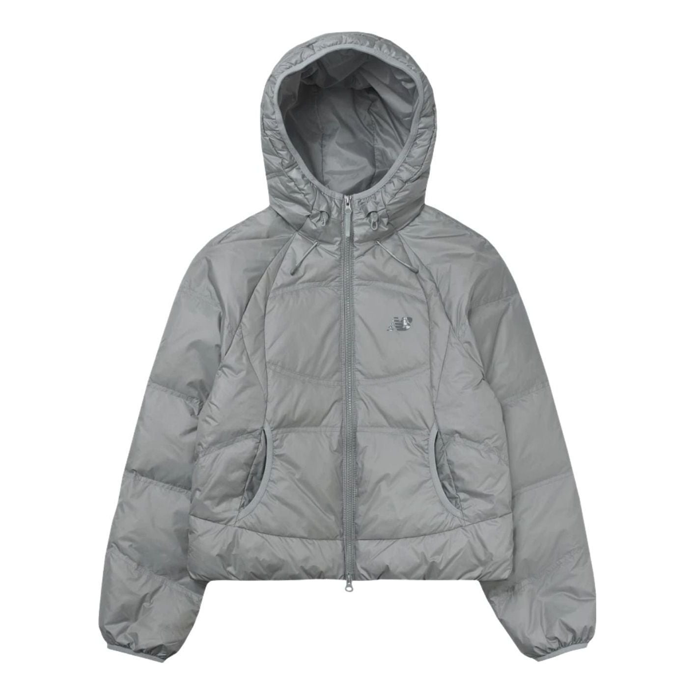 (WMNS) New Balance Flying Lightweight Hooded Down Jacket Asia Sizing 'Silver' NBNPF4W942-91