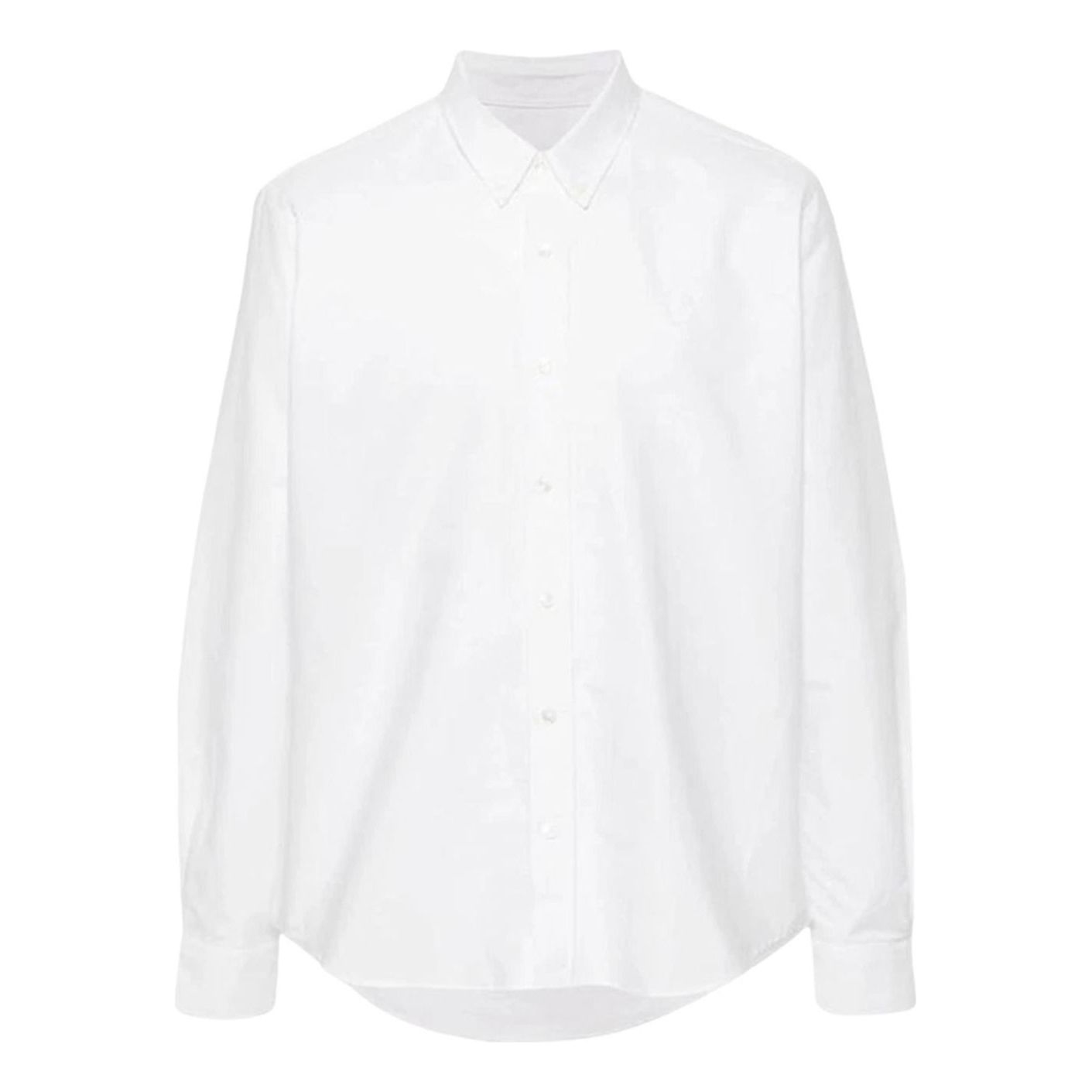 AMI Tone-on-Tone Heart Logo Alexandre Mattiussi Shirt 'Natural White' USH060-CO0031-168