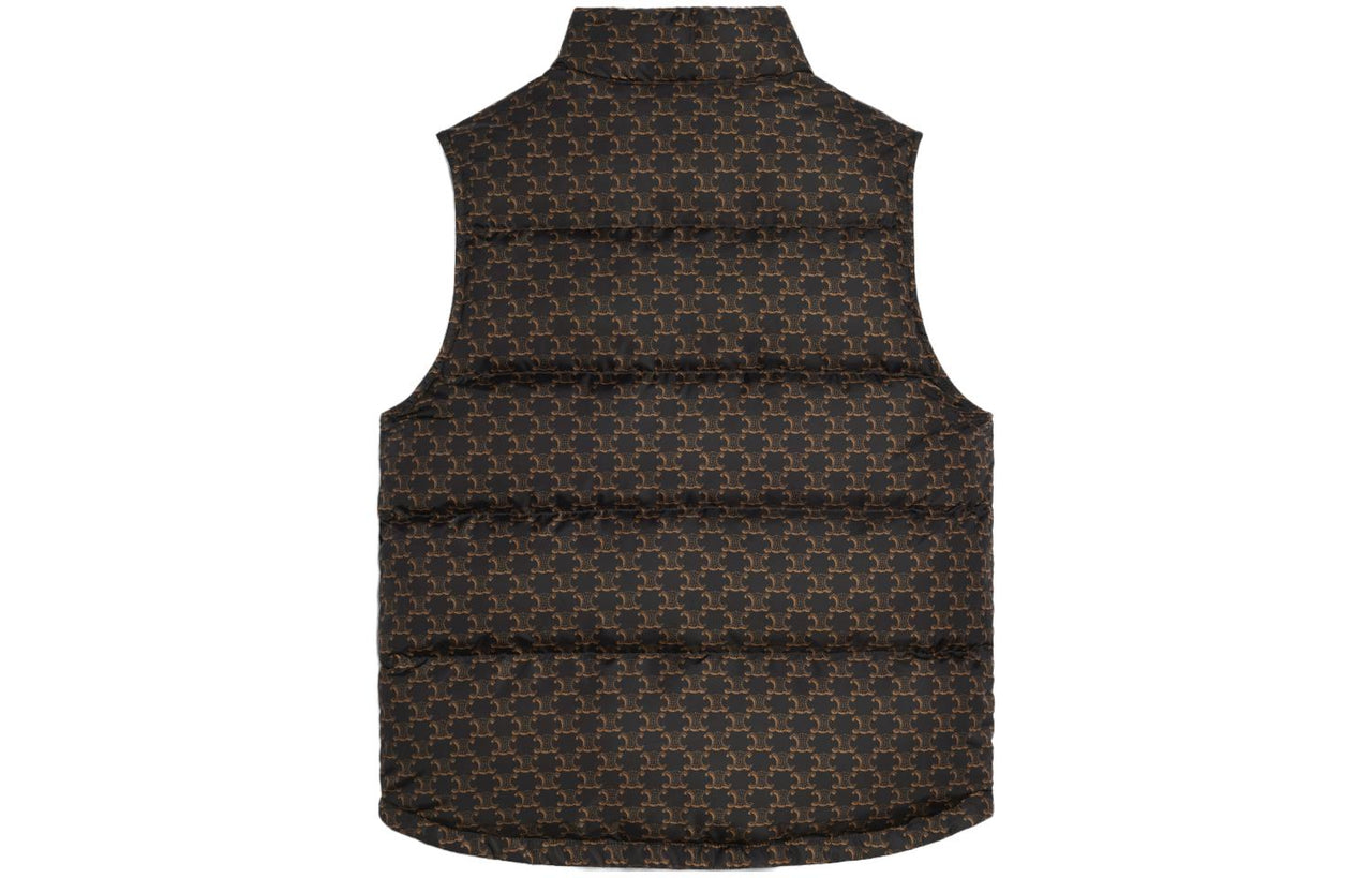 CELINE Quilted Vest In Monogram Nylon