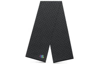 LOUIS VUITTON Wool Knit Scarf Men's Black