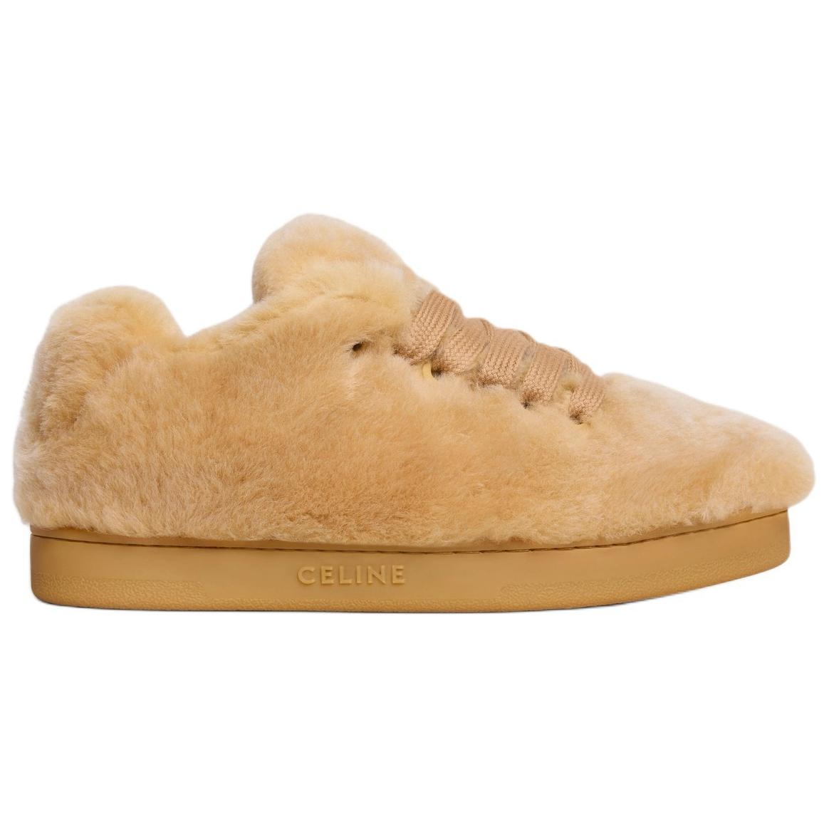 CELINE Huntington Low Top Skateboard Shoes Women's Brown