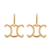 CELINE Metal Earrings Women's Gold