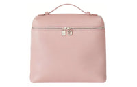 Loro Piana ExtraPocket Leather Cow Leather Tofu Bag Backpack Small Size Women's Pink