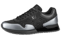 LOUIS VUITTON Run Away Low-Top Casual Shoes Men's Black Silver