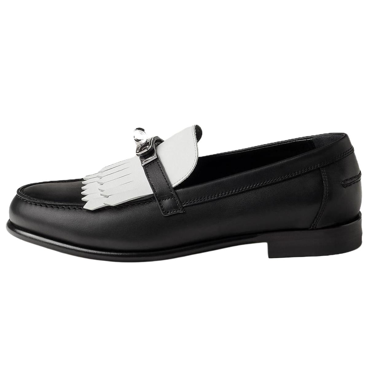 HERMES Destin Loafers Women's Black