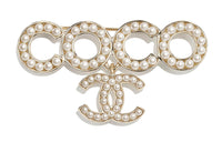 CHANEL Brooches Unisex Gold