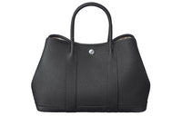 HERMES Garden Party Negonda Calfskin Garden Bag Handbag Unisex 89 Noir Black