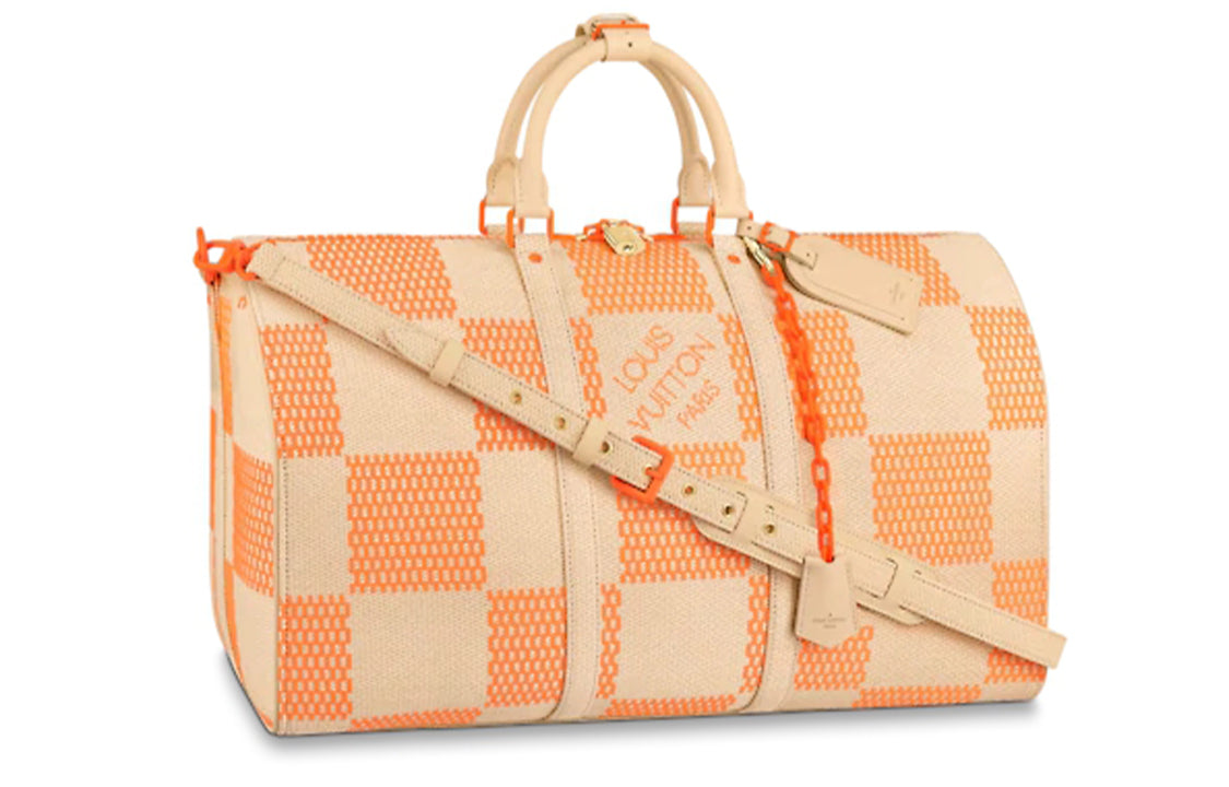 LOUIS VUITTON Keepall Bandouliere 50 Orange